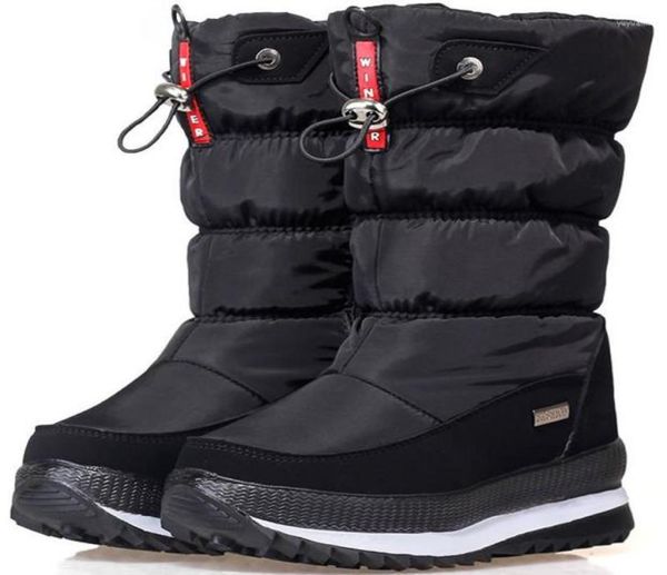 

boots women snow nonslip waterproof winter woman shoe women39s for shoes keep warm femal boot 20224786923, Black