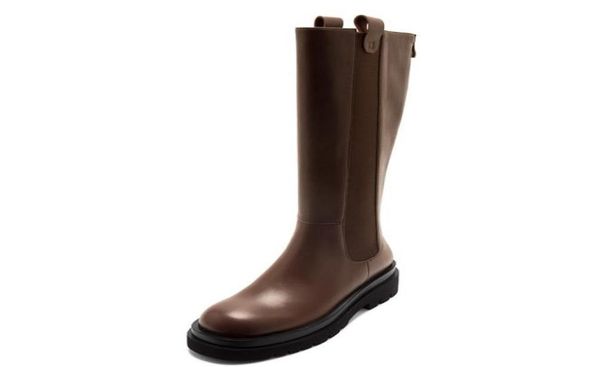 

knee high boots round toe thick high heels women boots party casual shoes platform 2020 autumn winter4624361, Black