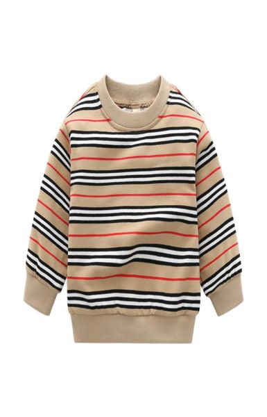 

new winter autumn kids clothes cotton wool knitted striped sweater longsleeved baby boy girl jacket tshirt 16 years1482106, Blue