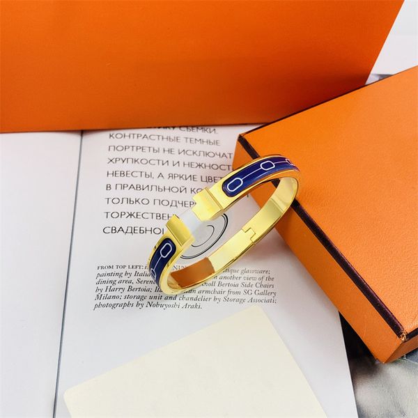 

designer h pig nose bangles new enamel bracelets new anchor chain 8 figure buckle couples daily accessories party wedding valentine's d, Black