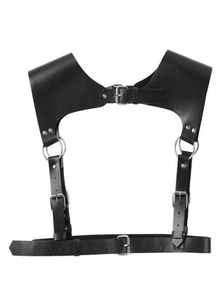 

belts women black pu leather waist harness adjustable shoulder strap waistband fashion goth rivets hollow belt clubwear3629926, Black;brown