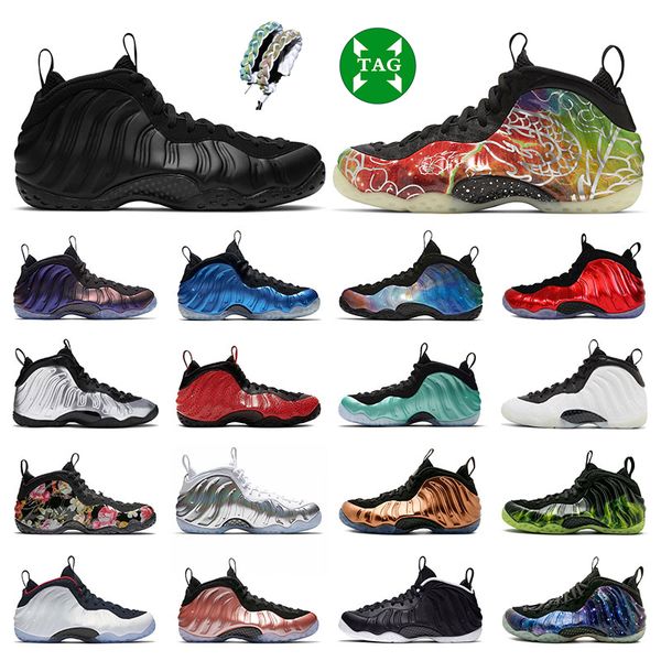 

penny hardaway men basketball shoes foam posite one anthracite abalone eggplant royal chrome women mens sneakers outdoor sports trainers siz