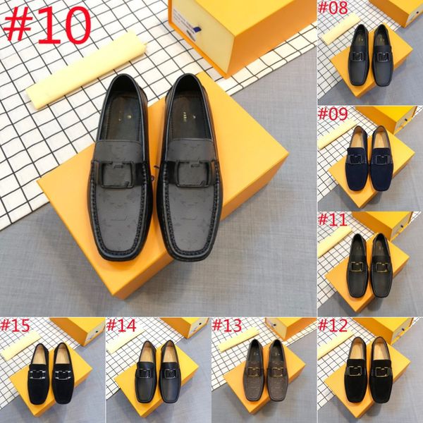 

40model spring autumn men casual luxurious leather men's designer loafers shoes loafer loffers slip-on mocasines hombre dropshipping, Black