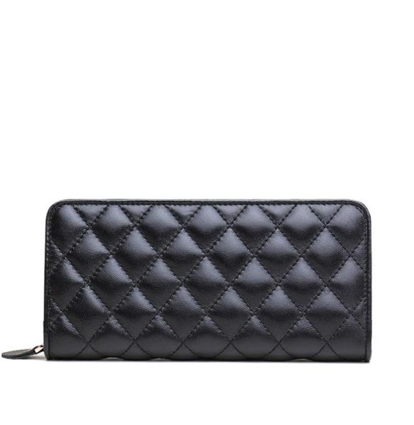 

zenteii women genuine leather quilted pattern long wallet014609296, Red;black