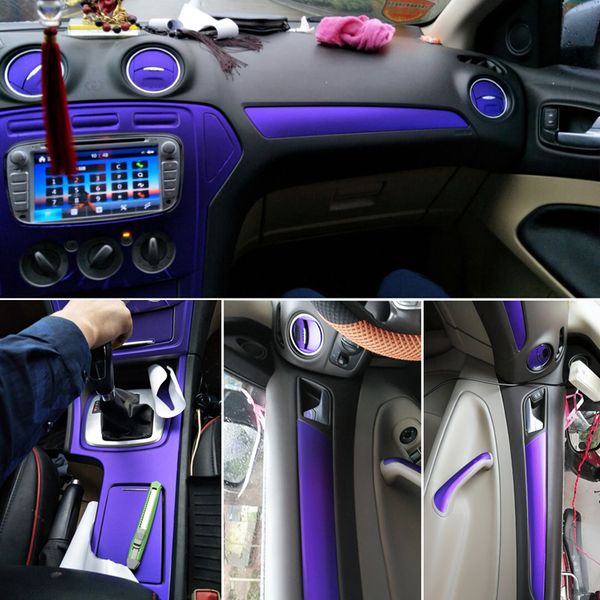 

for ford mondeo mk3/4 2007-2013 interior central control panel door handle carbon fiber stickers decals car styling accessorie