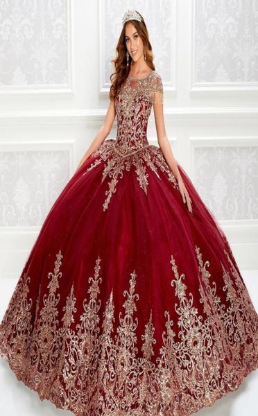 

gorgeous tassels beaded ball gown quinceanera dresses bateau neck lace appliqued prom gowns sequined sweep train tulle sweet 15 dr1301804, Blue;red