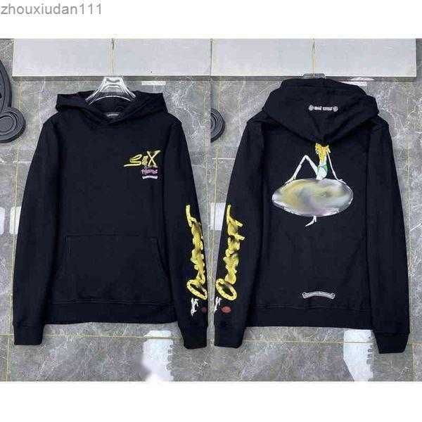 

men's hoodies sweatshirts hoodie chrome//heart jackets autumn and winter ch crowe long sleeve tshirt mens bottom shirt crosse1x, Black