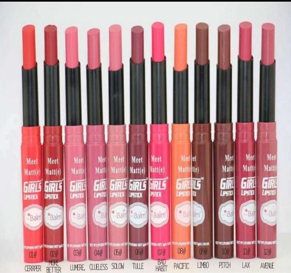

2017 new makeup meet matte lipstick 12 different color 12pcslot4426360