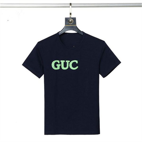 

summer new men's t-shirt high-end printed geometric pattern round neck short sleeve t-shirt elite white-collar workers love handsome su, White;black