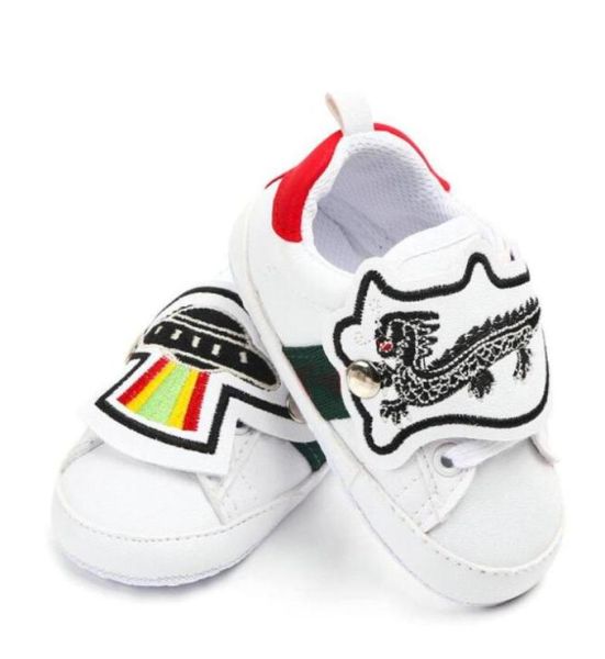 

baby shoes newborn boys girls first walkers kids toddlers lace up pu sneakers prewalker white shoes4246343