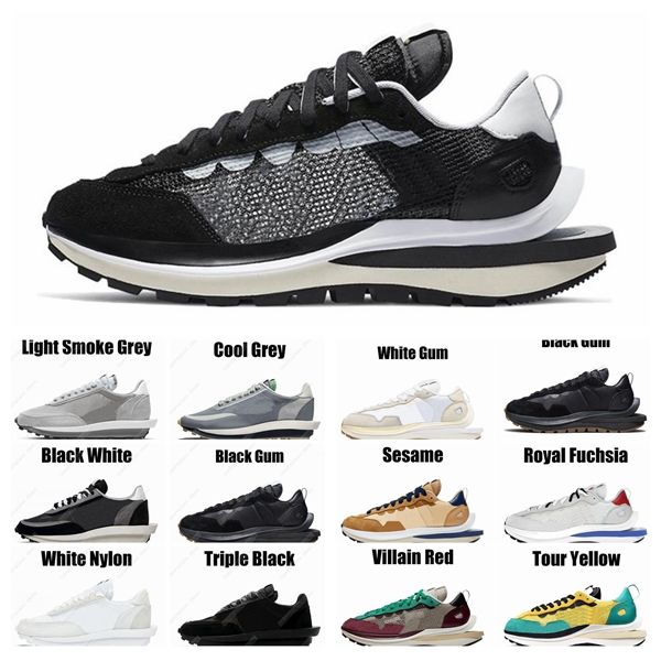 

vaporwaffle sacais men designer shoes ldwaffle waffle triple black white nylon royal fuchsia sail gum varsity blue womens sneakers mens trai