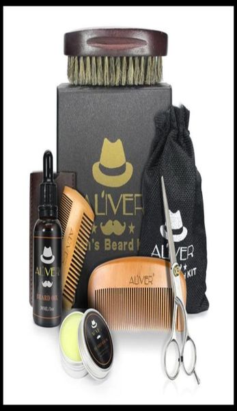 

aliver natural organic beard oil beard wax balm scissors brush hair products leavein conditioner for soft moisturize beard with re3005070