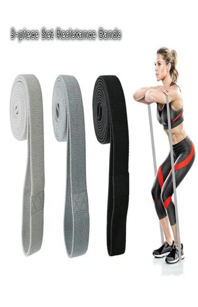 

3piece set fitness long fabric resistance bands workout fabric exercise elastic booty bands for pull up woman assist workout3185130