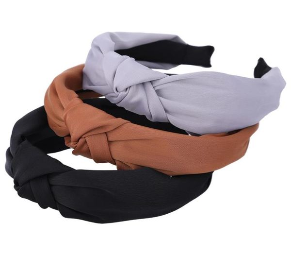 

wide 2019 band for women floral headband girls bow hoop korean fashion knot hairband autumn winter hair accessories7753313, Black;brown