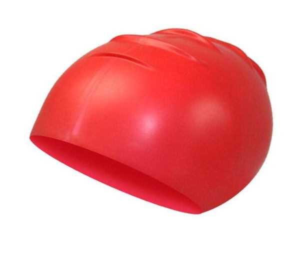 

silicone swimming caps long hair waterproof head protection diving cap professional solid men women swim hat elastic water sports 8356304