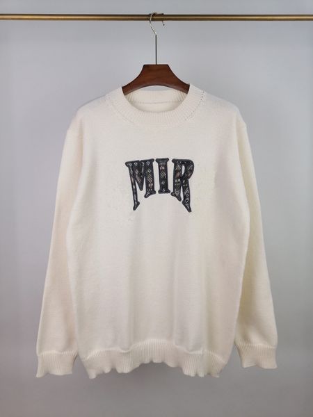 

autumn winter pullover sweaters men women designer knitwear jumper knit sweater men's fashion letter print sweatshirt stylist jumpers s, White;black