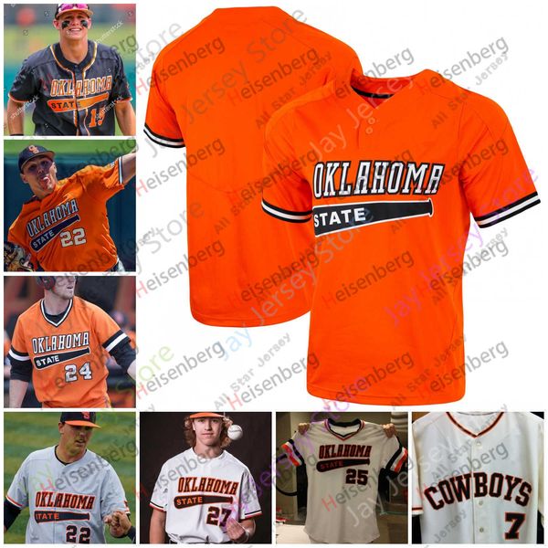 

oklahoma jerseys state osu baseball jersey ncaa college jake thompson griffin doersching caeden trenkle nolan mcle, Blue;black