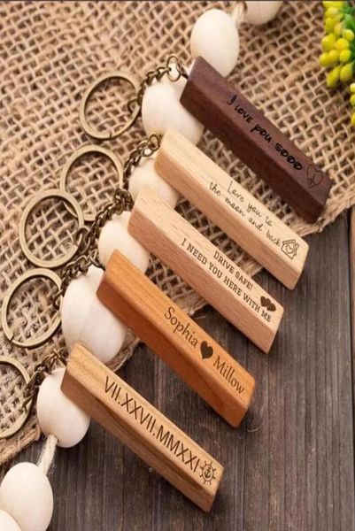 

rectangular wooden keychain pendant beech diy blank key chain fashion accessories christmas gift7314595, Silver
