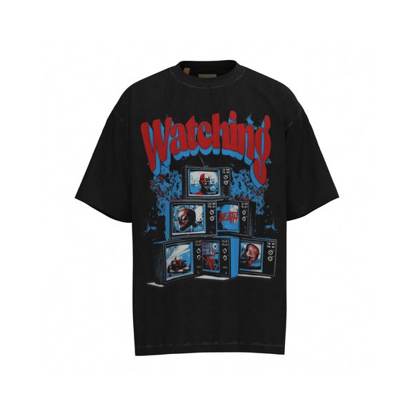 

men's plus tees & polos round neck embroidered and printed polar style summer wear with street pure cotton r21dm, Black;brown