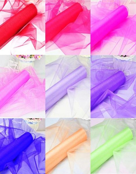 

table chair swags sheer organza fabric diy wedding party decoration 48cm 50m 157 164 feet 9156897