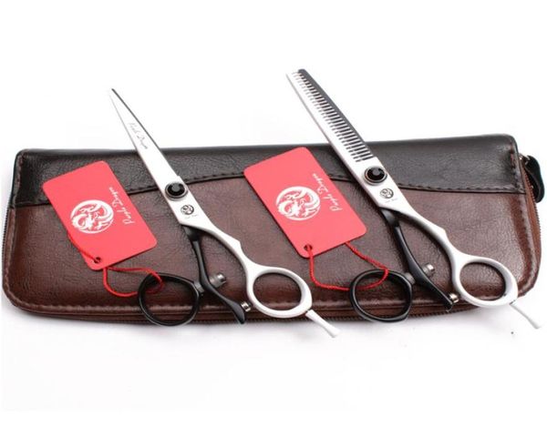

6039039 175cm jp 440c purple dragon whiteblack swivel handle cutting shears thinning scissors hairdressing scissors salon 3739754