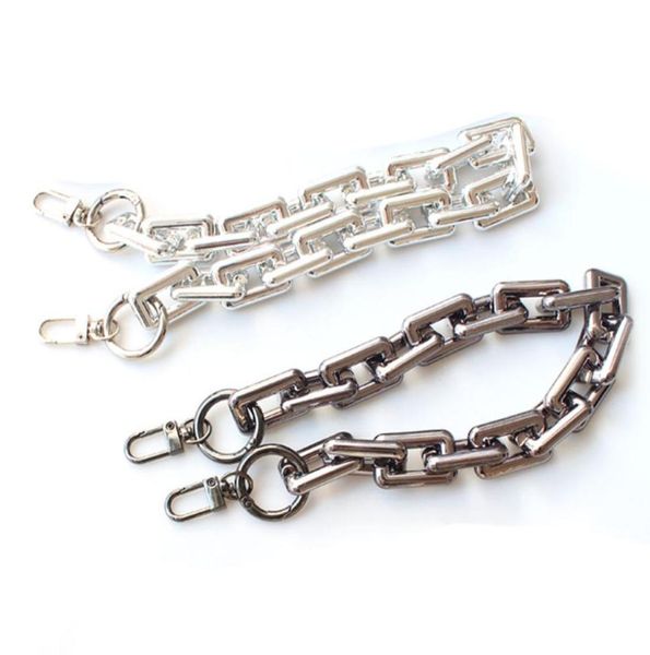 

30405060cm acrylic bag strap detachable handbag handles diy replacement bag chain belt for shoulder chain bags straps3438569, Black