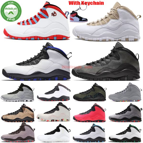 

jumpman 10 10s basketball shoes men sneaker cement streel grey chicago flag linen orlando seattle shadow tinker racer blue mens trainers spo