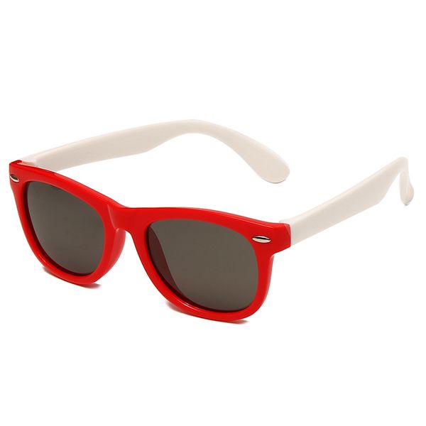 

children's sunglasses boys cute anti ultraviolet children's sunglasses fashionable polarized girls' sunglasses, White;black