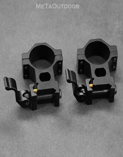 

picatinny weaver quick release detachable mount with 30mm tube ring for rifle scope red dot sight 2 packs5314846