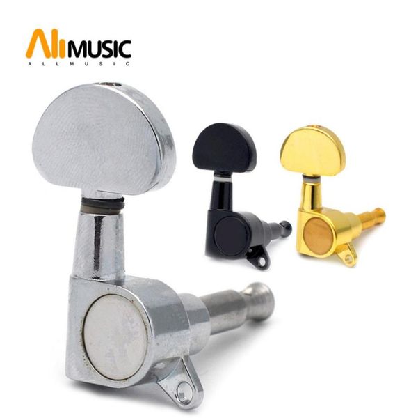 

6pcslots chrome black gold grover style guitar string tuning pegs keys tuners machine heads for acoustic electric guitar3139380