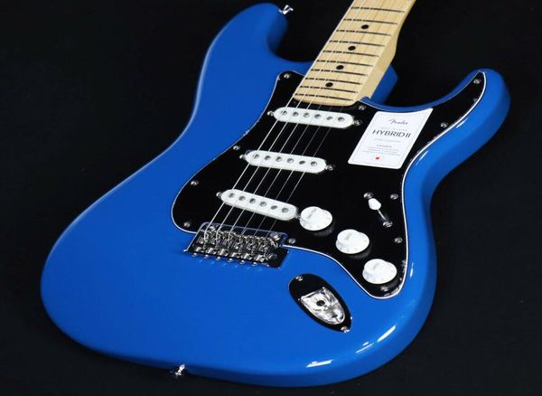 

hybrid ii st maple fingerboard forest blue electric guitar05073418