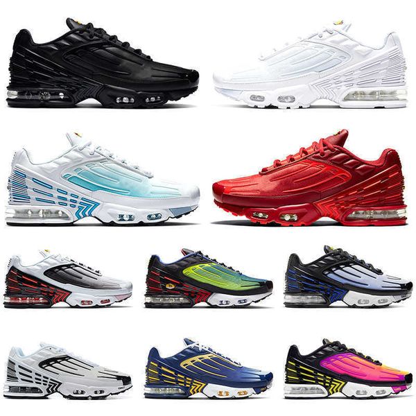 

with box designer basketball shoes running 2023 new tn plus 3 triple white black hyper blue green obsidian deep royal mens womens trainers s