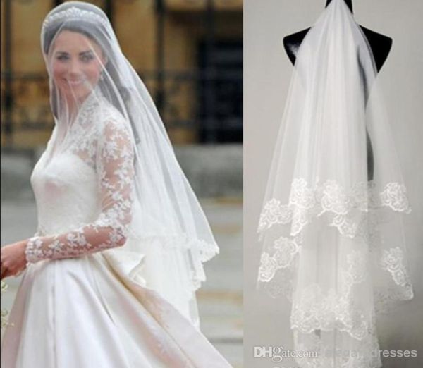 

fast delivery kim kardashian wedding veil bridal veil lace ts0062888573, Black