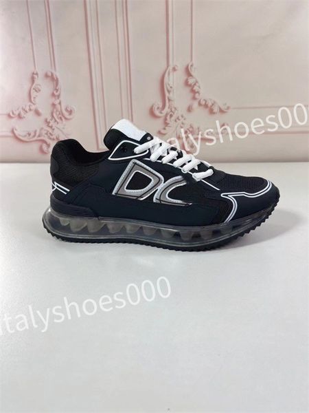 

new designer sneakers calfskin casual shoes reflective shoes leather trainers all-match stylist sneaker leisure shoes, Black