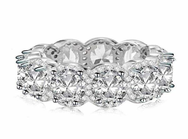 

edition stunning limited band promise ring 925 sterling silver 11pcs oval diamond cz engagement rings for women3928455, Slivery;golden
