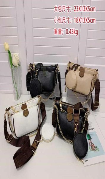 

brand 3pcs set pochette accessories handbag bag leather flower fashion women039s shoulder crossbody bag ladies purse bags7773100