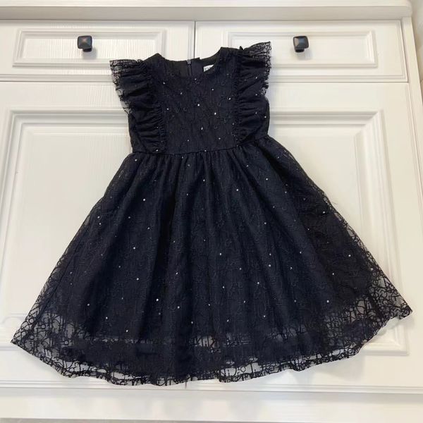 

girl dress designer kid fashion clothe set black color t-shirt and skirt boutique kids summer clothing sets wholesale, Red;yellow