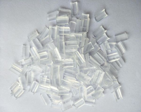 

100pcslot keratin glue nail nail tip keratin ushape glue nail tip for fusion hair extension clear brown black yellow 4 color1745071, White