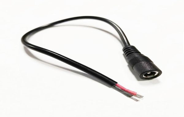 

18awg dc 5521mm female plug cctv power charger cable about 25cm 300pcs9329075