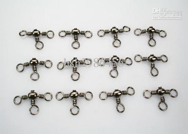 

150pcs crossline 3 way fishing barrel swivel lures 801233559237