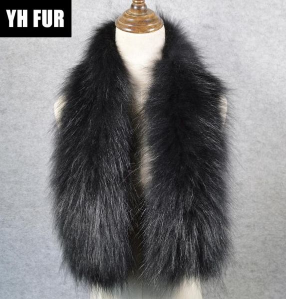 

style luxurious quality women real fur scarf warm soft knitted real fur shawl wrap natural ring scarves3075938, Blue;gray