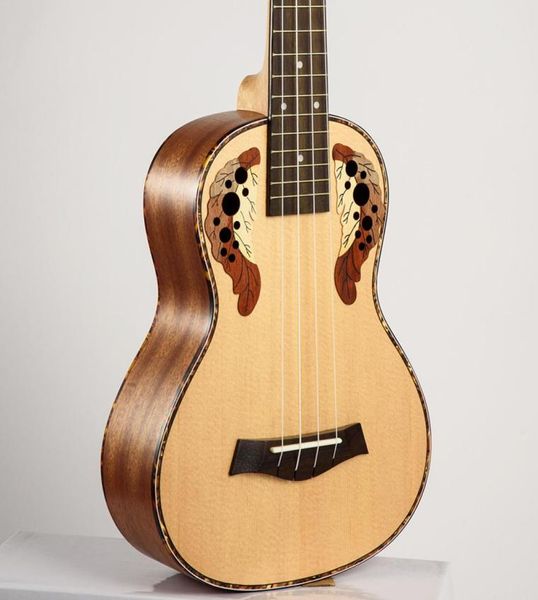 

23 inch ukulele concert hawaiian guitar ingman spruce panel four string small ukulele for musical instr6952030