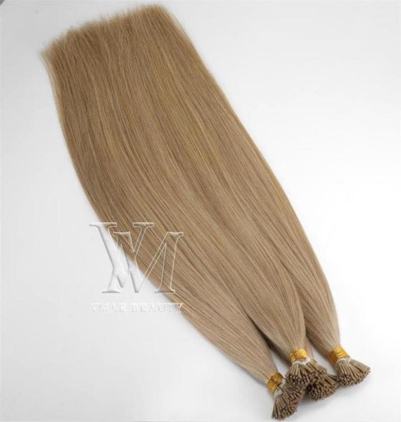 

05g strand 50g double drawn prebonded virgin remy human straight keratin hair extensions whole brazilian european itip hum3275621, Black