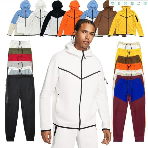

pants mens tech fleeces designers hoodies jackets winter indoor fitness training sports pants space cotton trousers womens joggers running j, Black