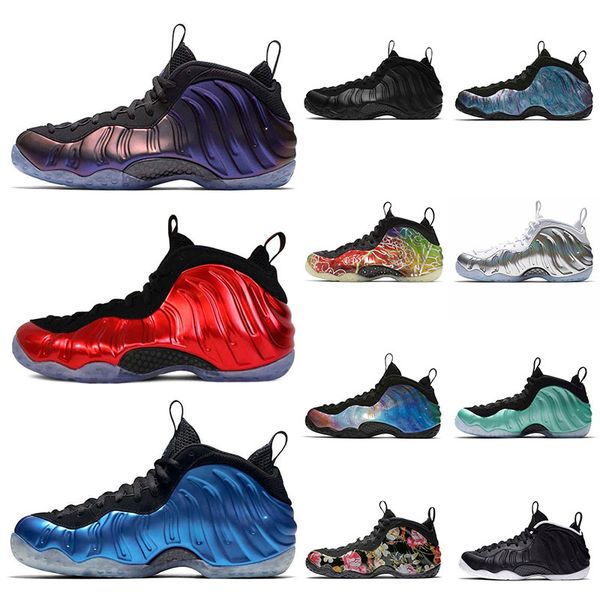 

penny hardaway men basketball shoes foam posite one anthracite abalone eggplant royal metallic red women mens sneakers outdoor sports traine