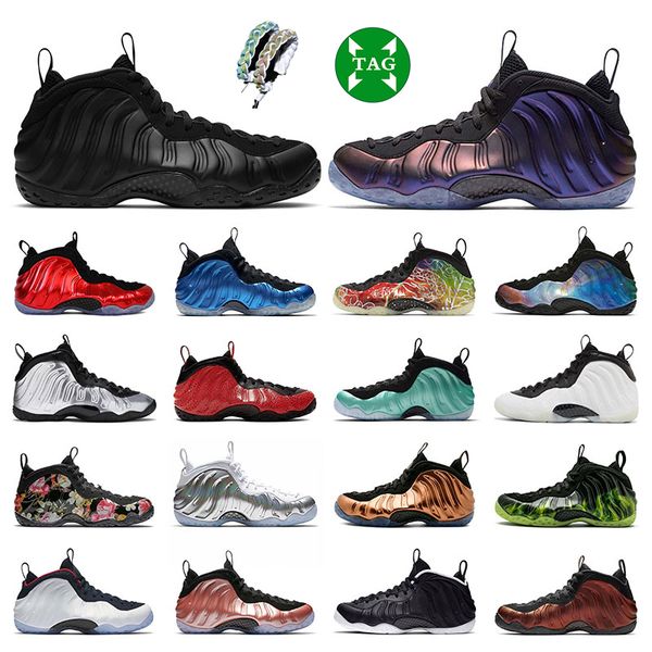 

penny hardaway men basketball shoes foam posite one anthracite abalone eggplant royal women mens sneakers outdoor sports trainers size 36-46