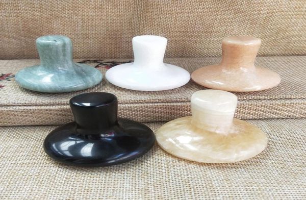 

2021 natural jade mushroom massage stone carved back body point massager lava oil spa rocks9851874