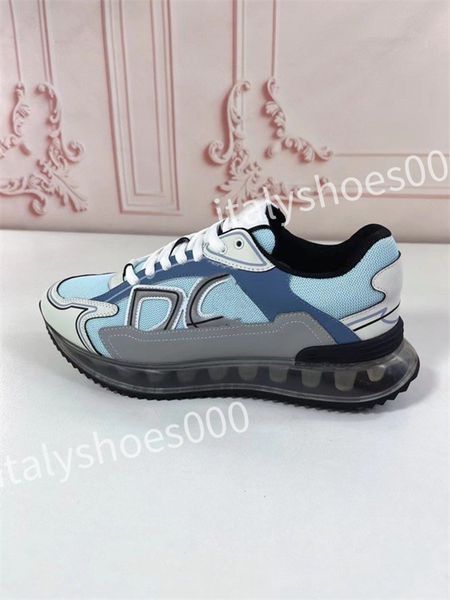 

2023 new designer sneakers calfskin casual shoes reflective shoes leather trainers all-match stylist sneaker leisure shoe, Black