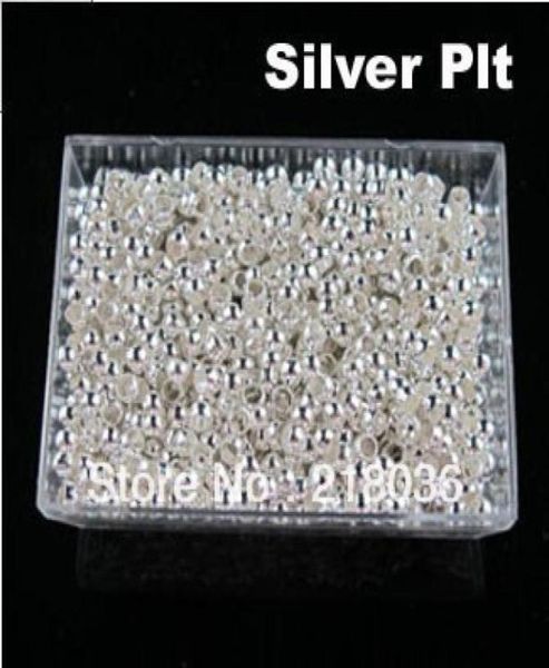 

vintage 10000pcs 2mm copper round silver plt crimp metals beads charm for diy jewelry necklace bracelet handcraft accessories a1235249900, Black