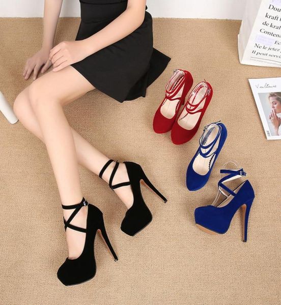 

women pumps bottom high heels platform shoes ladies wedding shoes bride chaussure femme talon 3546 14cm heels mc458117080, Black
